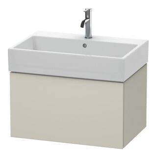 Duravit Meuble sous lavabo L-Cube 68,4x45,9 cm, taupe mat, 1 tiroir, suspendu