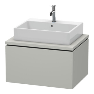 Duravit Meuble sous lavabo L-Cube 72x54,7 cm, béton gris, avec 1 tiroir
