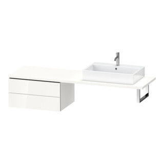 Duravit Meuble sous-lavabo L-Cube 72x54,7 cm, blanc brillant, 2 tiroirs