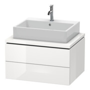 Duravit Meuble sous lavabo L-Cube 72x54,7 cm, blanc brillant, 2 tiroirs-1
