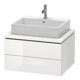 Duravit Meuble sous lavabo L-Cube 72x54,7 cm, blanc brillant, 2 tiroirs-1