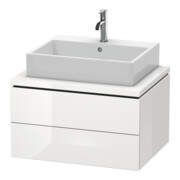 Duravit Meuble sous lavabo L-Cube 72x54,7 cm, blanc brillant, 2 tiroirs
