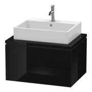 Duravit Meuble sous lavabo L-Cube 72x54,7 cm, blanc brillant, avec 2 tiroirs