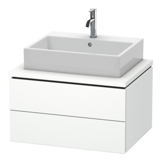 Duravit Meuble sous-lavabo L-Cube 72x54,7 cm, blanc mat, 2 tiroirs