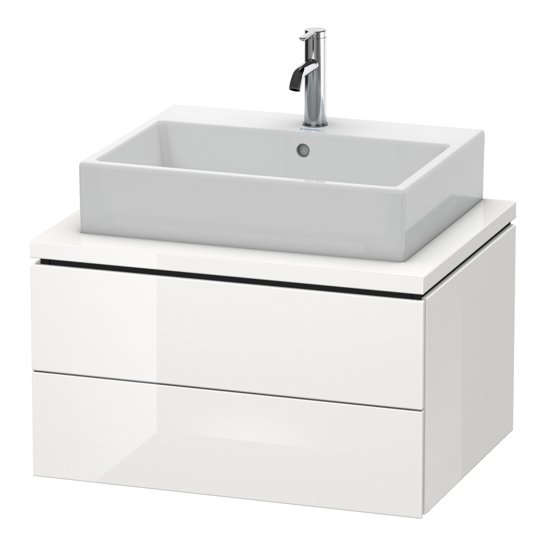 Duravit Meuble sous-lavabo L-Cube 72x54,7 cm, blanc mat, 2 tiroirs