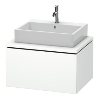 Duravit Meuble sous-lavabo L-Cube 72x54,7 cm, blanc mat, avec console, 1 tiroir