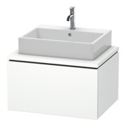 Duravit Meuble sous-lavabo L-Cube 72x54,7 cm, blanc mat, avec console, 1 tiroir