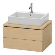 Duravit Meuble sous lavabo L-Cube 72x54,7 cm, blanc œuf, 2 tiroirs