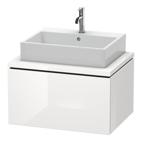 Duravit Meuble sous-lavabo L-Cube 72x54,7 cm, blanc œuf, pour console, 1 tiroir