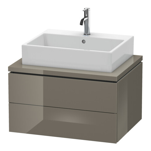 Duravit Meuble sous-lavabo L-Cube 72x54,7 cm, brillant, pour console, 2 tiroirs