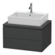 Duravit Meuble sous-lavabo L-Cube 72x54,7 cm, graphite mat, 2 tiroirs-1