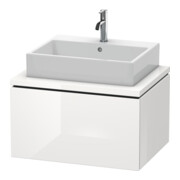 Duravit Meuble sous-lavabo L-Cube 72x54,7 cm, graphite mat, avec console, 1 tiroir-4