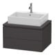 Duravit Meuble sous lavabo L-Cube 72x54,7 cm, graphite mat, f Kons, 2 tiroirs-1