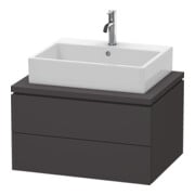 Duravit Meuble sous lavabo L-Cube 72x54,7 cm, graphite mat, f Kons, 2 tiroirs