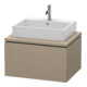 Duravit Meuble sous-lavabo L-Cube 72x54,7 cm, lin, pour console, 1 tiroir-1