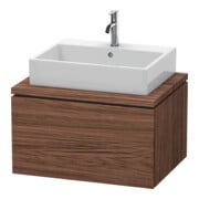 Duravit Meuble sous lavabo L-Cube 72x54,7 cm, noyer foncé, pour console, 1 tiroir-1