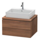 Duravit Meuble sous lavabo L-Cube 72x54,7 cm, noyer naturel, pour console, 2 tiroirs-1