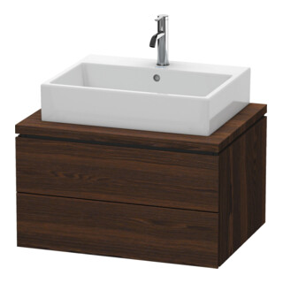 Duravit Meuble sous-lavabo L-Cube 72x54,7 cm, noyer, pour console, 2 tiroirs