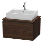 Duravit Meuble sous-lavabo L-Cube 72x54,7 cm, noyer, pour console, 2 tiroirs-1