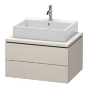 Duravit Meuble sous lavabo L-Cube 72x54,7 cm, taupe mat, f Kons, 2 tiroirs
