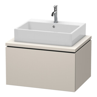 Duravit Meuble sous-lavabo L-Cube 72x54,7 cm, Taupe, pour console, 1 tiroir
