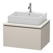 Duravit Meuble sous-lavabo L-Cube 72x54,7 cm, Taupe, pour console, 1 tiroir