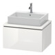 Duravit Meuble sous-lavabo L-Cube 72x54,7cm, blanc brillant, avec console, 1 tiroir-1