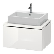 Duravit Meuble sous-lavabo L-Cube 72x54,7cm, blanc brillant, avec console, 1 tiroir