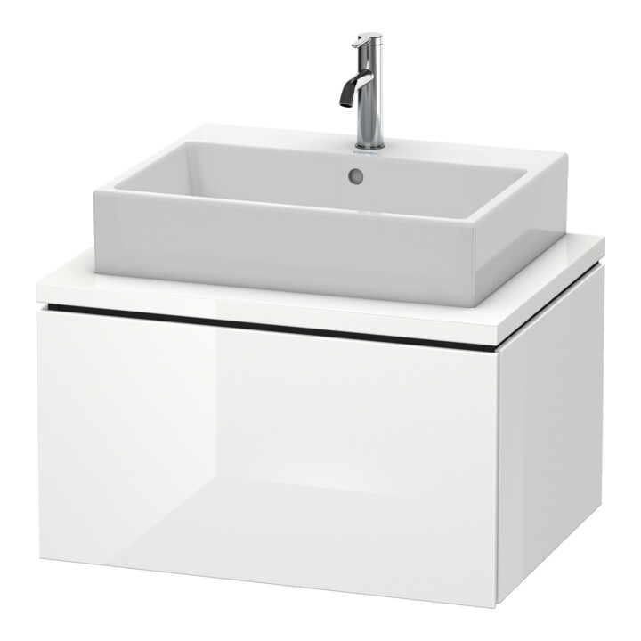 Duravit Meuble sous-lavabo L-Cube 72x54,7cm, blanc mat, pour console, 1 tiroir
