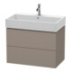 Duravit Meuble sous-lavabo L-Cube 78,4 x 45,9 cm, 2 tiroirs, suspendu-1