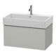 Duravit Meuble sous-lavabo L-Cube 78,4 x 45,9 cm, béton gris, 1 tiroir, suspendu-1