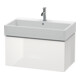 Duravit Meuble sous-lavabo L-Cube 78,4 x 45,9 cm, blanc brillant, 1 tiroir, suspendu-1