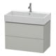 Duravit Meuble sous lavabo L-Cube 78,4 x 45,9 cm, blanc mat, 2 tiroirs, suspendu-1