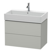 Duravit Meuble sous lavabo L-Cube 78,4 x 45,9 cm, blanc mat, 2 tiroirs, suspendu