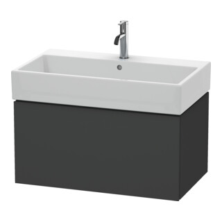 Duravit Meuble sous lavabo L-Cube 78,4 x 45,9 cm, graphite mat, 1 tiroir, suspendu