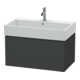 Duravit Meuble sous lavabo L-Cube 78,4 x 45,9 cm, graphite mat, 1 tiroir, suspendu-1