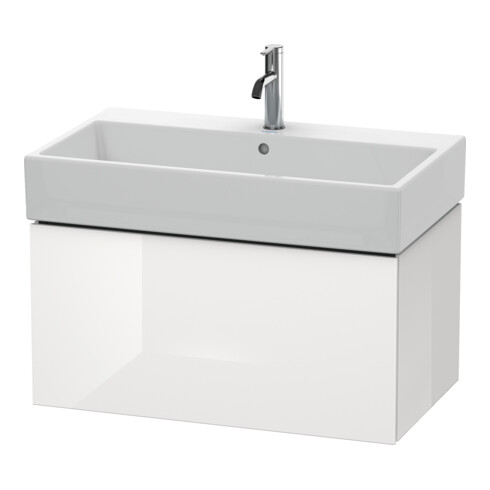 Duravit Meuble sous lavabo L-Cube 78,4 x 45,9 cm, graphite mat, 1 tiroir, suspendu