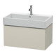 Duravit Meuble sous-lavabo L-Cube 78,4 x 45,9 cm, gris satiné, 1 tiroir, suspendu-1
