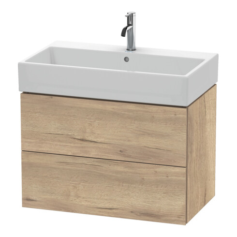 Duravit Meuble sous-lavabo L-Cube 78,4 x 45,9 cm, marbre œuf, 2 tiroirs, suspendu