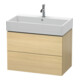 Duravit Meuble sous lavabo L-Cube 78,4 x 45,9 cm, méd. chêne, 2 tiroirs, suspendu-1