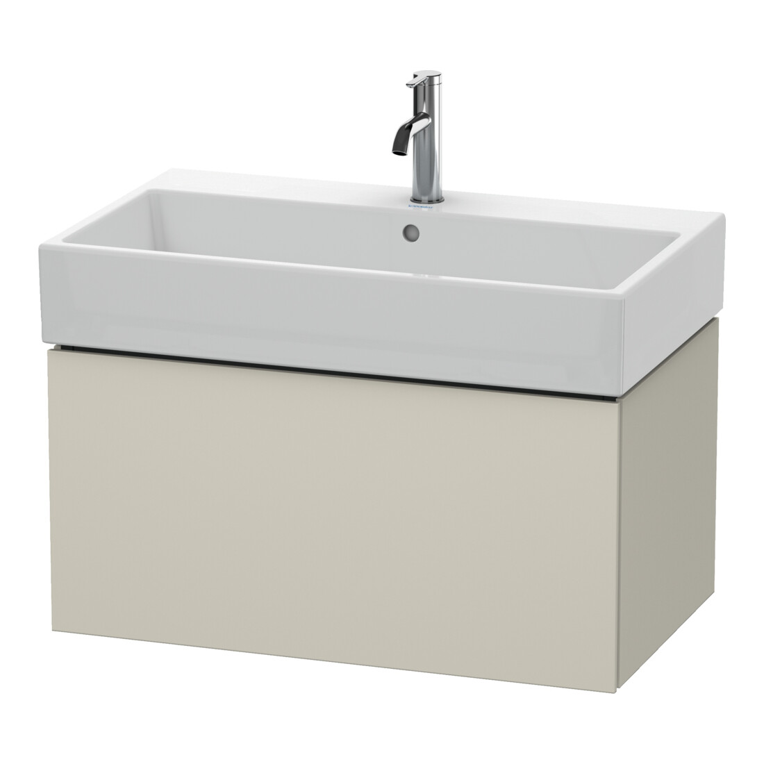 Duravit Meuble sous-lavabo L-Cube 78,4 x 45,9 cm, taupe, 1 tiroir, suspendu