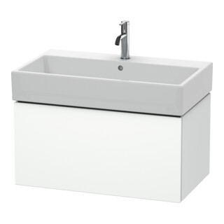 Duravit Meuble sous lavabo L-Cube 78,4x45,9 cm, blanc mat, 1 tiroir, suspendu