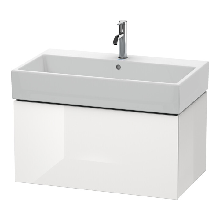 Duravit Meuble sous lavabo L-Cube 78,4x45,9 cm, blanc mat, 1 tiroir, suspendu