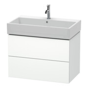 Duravit Meuble sous-lavabo L-Cube 78,4x45,9 cm, blanc mat, 2 tiroirs, suspendu