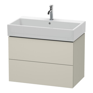 Duravit Meuble sous-lavabo L-Cube 78,4x45,9 cm, Tau mat, 2 tiroirs, suspendu