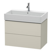 Duravit Meuble sous-lavabo L-Cube 78,4x45,9 cm, Tau mat, 2 tiroirs, suspendu