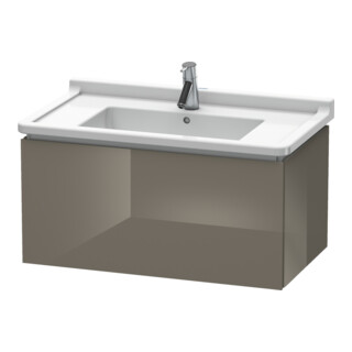 Duravit Meuble sous lavabo L-Cube 82x46,9 cm, blanc brillant, 1 tiroir, suspendu