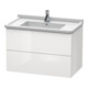 Duravit Meuble sous lavabo L-Cube 82x46,9 cm, blanc brillant, 2 tiroirs, suspendu-1