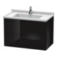 Duravit Meuble sous-lavabo L-Cube 82x46,9 cm, blanc brillant, 2 tiroirs, suspendu-1