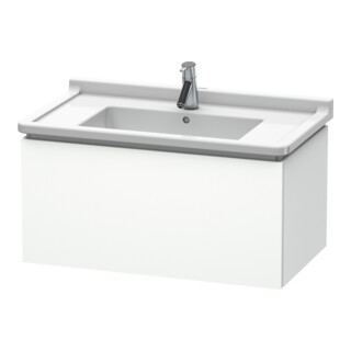 Duravit Meuble sous lavabo L-Cube 82x46,9 cm, blanc mat, 1 tiroir, suspendu